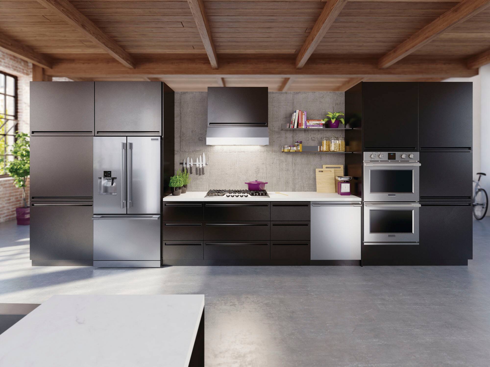 Alt View 17. Frigidaire - Professional 36" Gas Cooktop - Stainless steel.