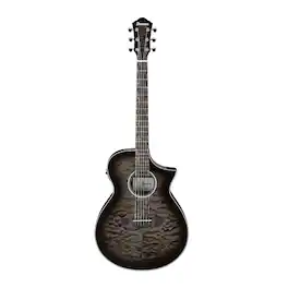 Ibanez - AEWC16QA 6-String Acoustic-Electric Guitar (Transparent Black Sunburst)