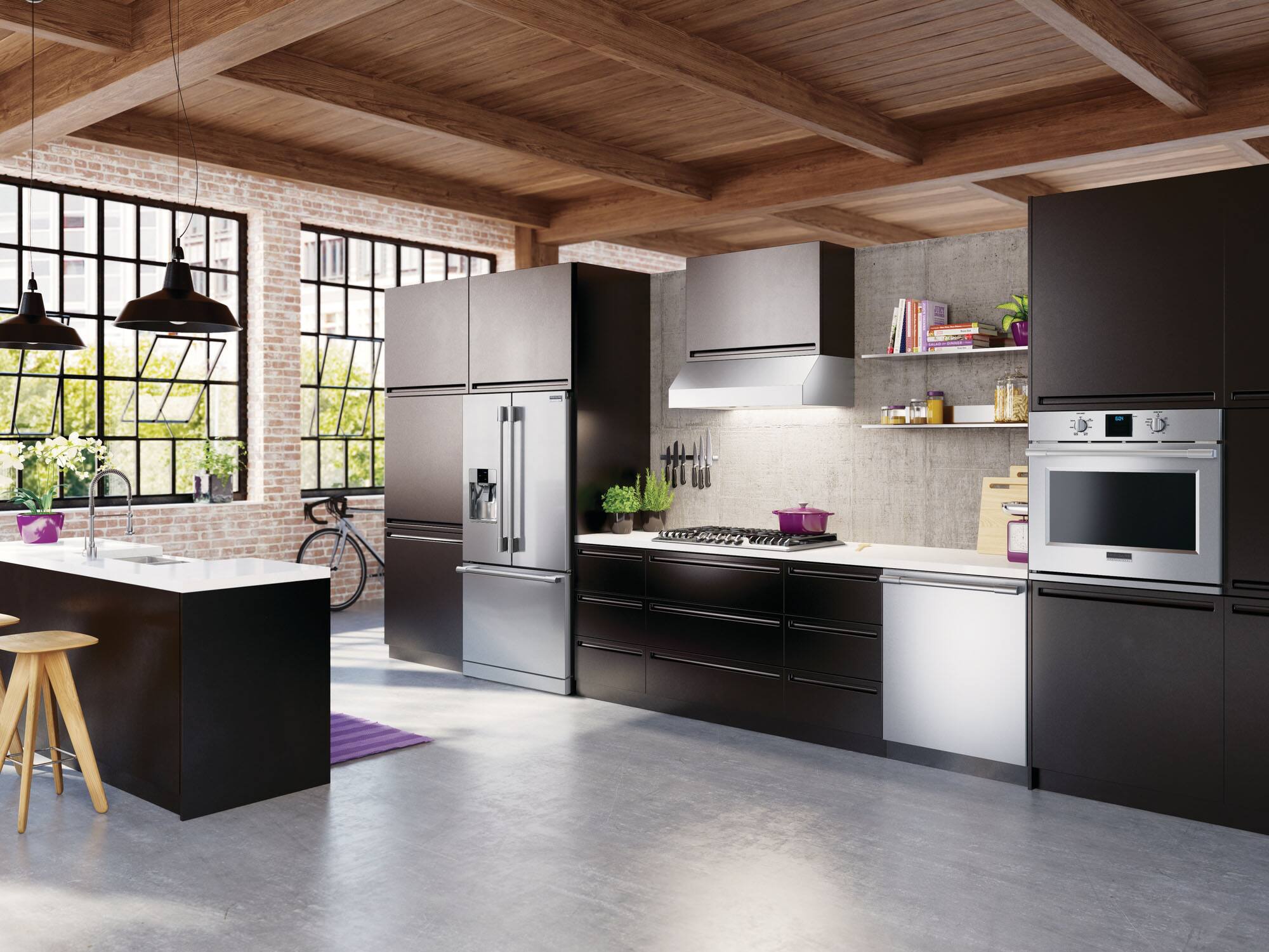 Alt View 17. Frigidaire - Professional 30" Gas Cooktop - Stainless Steel.