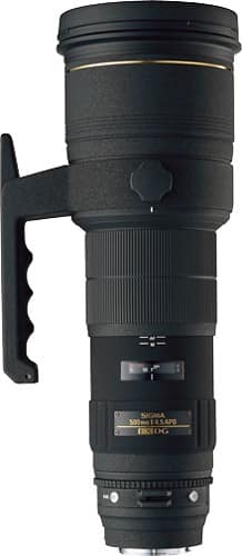 Front Standard. Sigma - 500mm f/4.5-32 Telephoto Lens for Canon DSLR Cameras.