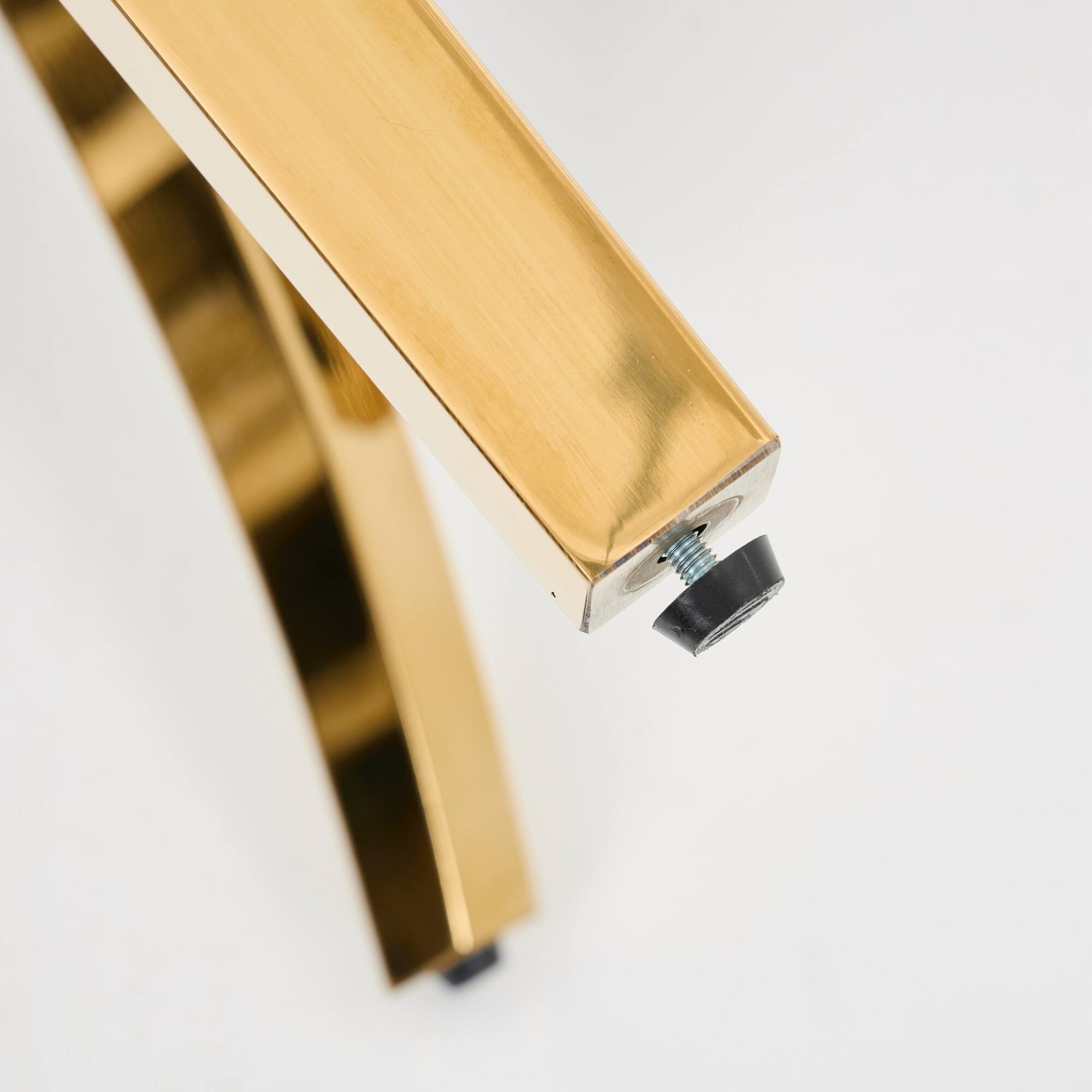 Alt View 6. GOODSILO - Modern Upholstered Dining Chairs Set of 2 with Curved Backrest and Stainless Steel Legs - Black.