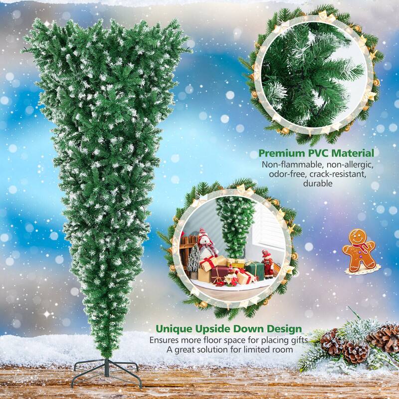 Premium PVC Material  
Non-flammable, non-allergic, odor-free, crack-resistant, durable  

Unique Upside Down Design  
Ensures more floor space for placing gifts  
A great solution for limited room