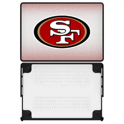Front. Keyscaper - San Francisco 49ers Linen MacBook Case - Pro 13 in - Multicolor.