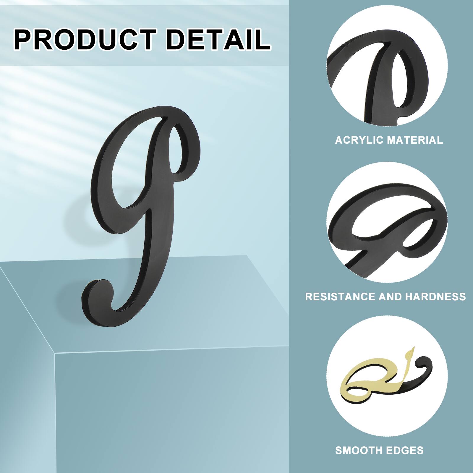 PRODUCT DETAIL

- ACRYLIC MATERIAL
- RESISTANCE AND HARDNESS
- SMOOTH EDGES
