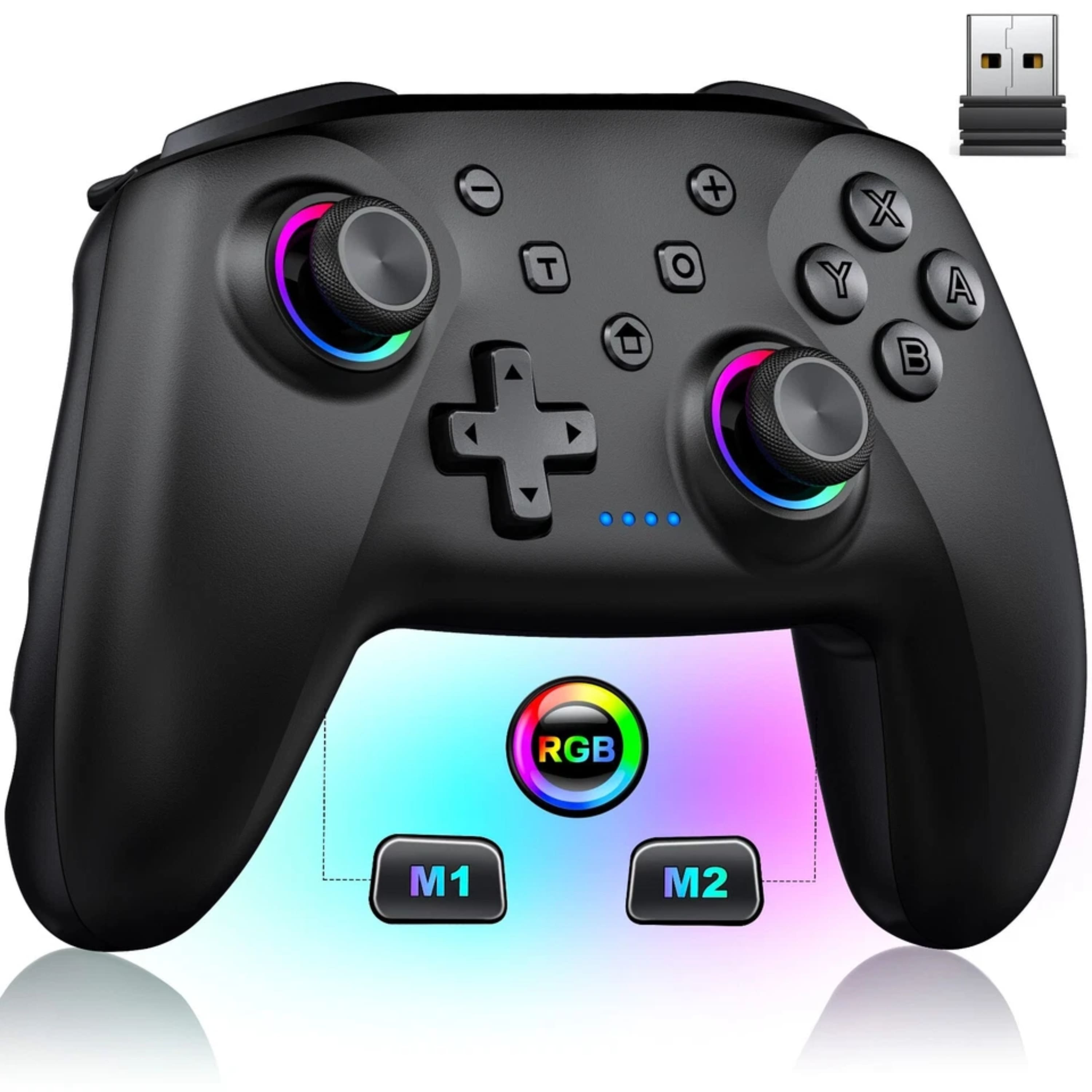 Kitcheniva - Pro Wireless Game Controller Gamepad Joystick Remote For Nintendo Switch / OLED - Black