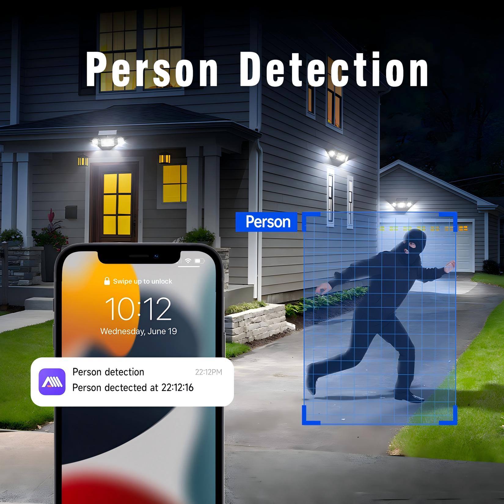 Person Detection

Person Swipe up to unlock 10:12 Wednesday, June 19

Person detection 22:12PM

Person detected at 22:12:16