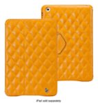 Front Zoom. JISONCASE - Quilted Smart Cover Case for Apple® iPad® mini - Yellow.