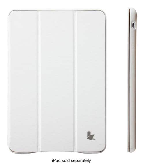 Front. JISONCASE - Classic Smart Cover Case for Apple® iPad® mini 2 - White.