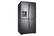 Angle. Samsung - 27.8 cu. ft. 4-Door Flex French Door Refrigerator with Food ShowCase - Black Stainless Steel.
