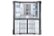 Alt View Zoom 3. Samsung - 27.8 Cu. Ft. 4-Door Flex French Door Fingerprint Resistant Refrigerator with Food ShowCase - Black Stainless Steel.