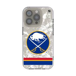Keyscaper - NHL - Buffalo Sabres iPhone Stripe Clear Ice Case - 16e - Multicolor