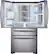 Alt View 1. Samsung - 22.4 Cu. Ft. 4-Door Flex French Door Counter-Depth Refrigerator with Food ShowCase - Stainless Steel.