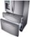 Alt View 3. Samsung - 22.4 Cu. Ft. 4-Door Flex French Door Counter-Depth Refrigerator with Food ShowCase - Stainless Steel.