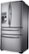Left. Samsung - 22.4 Cu. Ft. 4-Door Flex French Door Counter-Depth Refrigerator with Food ShowCase - Stainless Steel.
