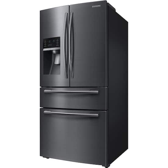 Samsung 24 73 Cu Ft 4 Door Flex French Door Fingerprint Resistant Refrigerator Black Stainless Steel Rf25hmedbsg Best Buy