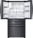Alt View 22. Samsung - 24.73 Cu. Ft. 4-Door Flex French Door Fingerprint Resistant Refrigerator - Black stainless steel.