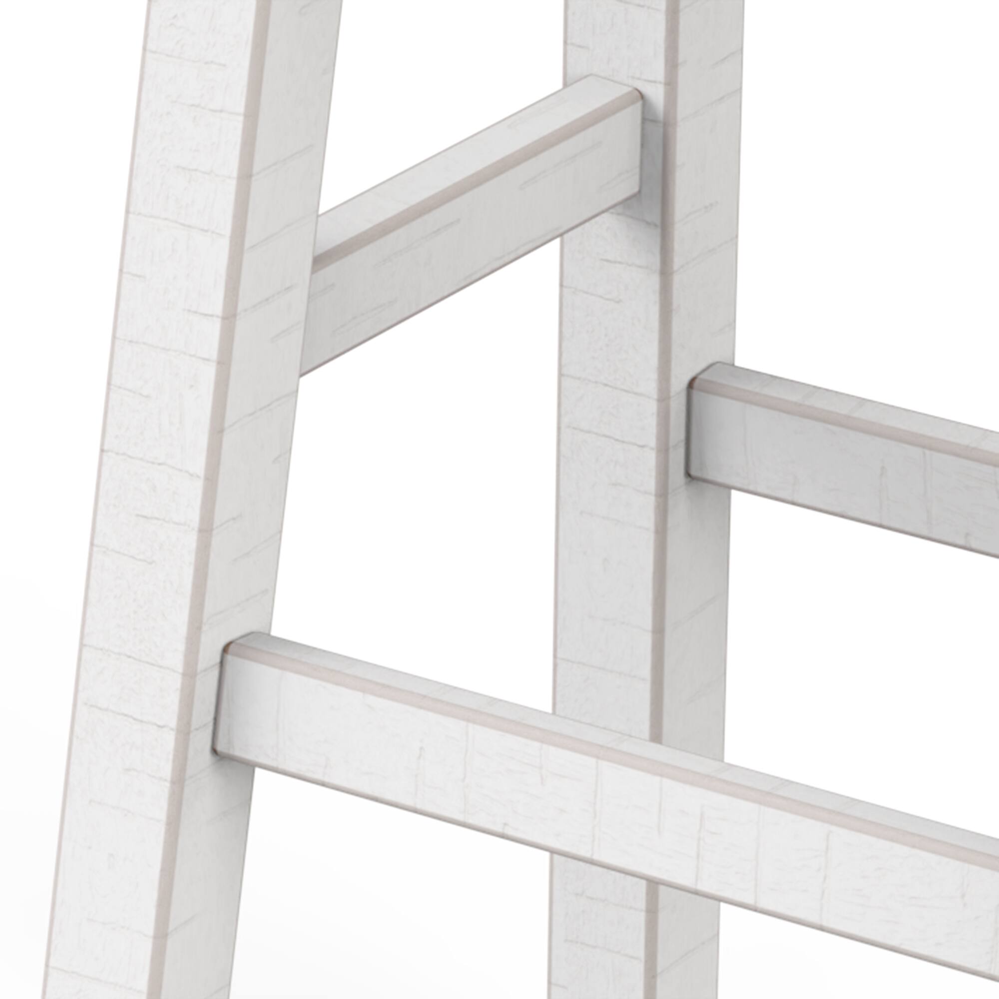 Alt View 5. Vaczon - Modern 29 Inch Bar Stools Set of 2, Solid Wood Base, Contour Seat for Kitchen Counter Bar - White.