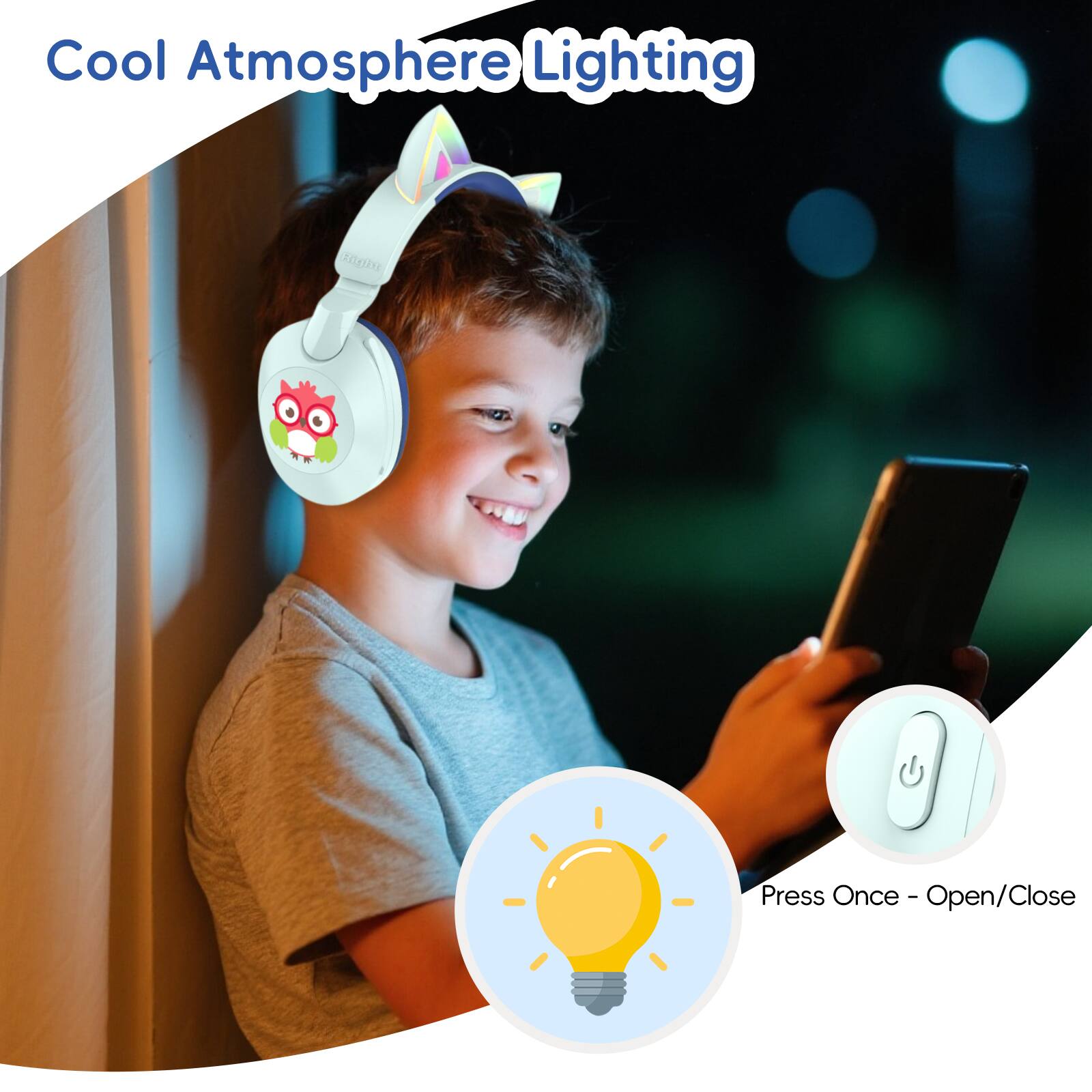 Cool Atmosphere Lighting (Press Once - Open/Close)