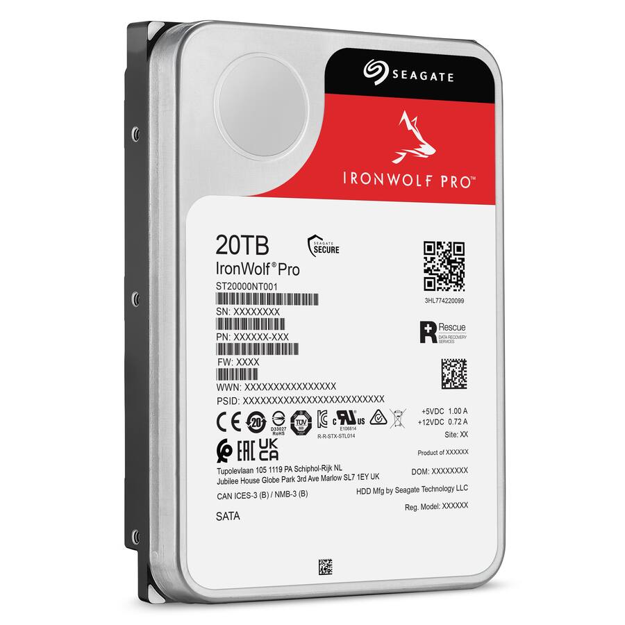 Seagate IronWolf Pro ST20000NT001 20TB 7200 RPM 256MB Cache