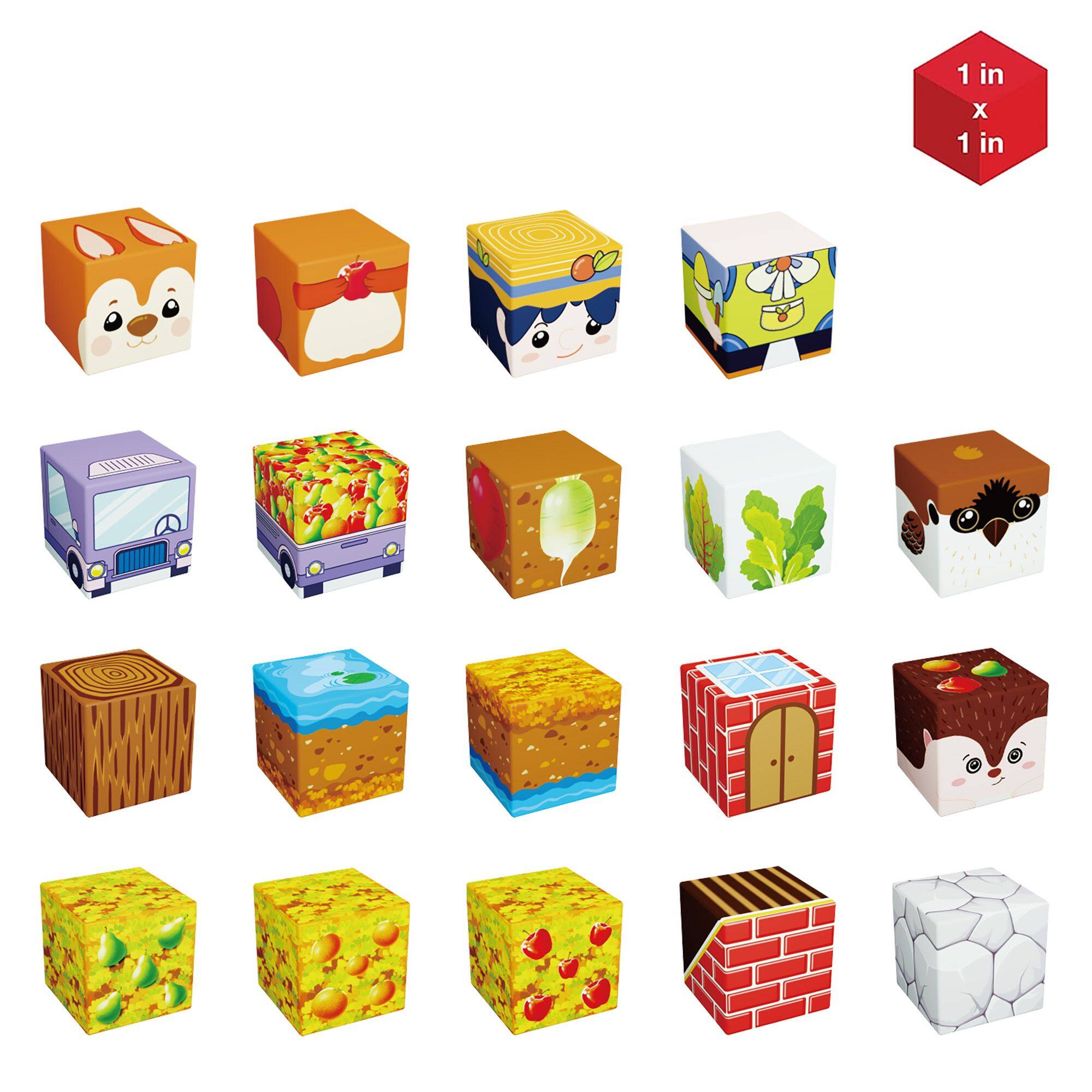Alt View 5. PicassoTiles - PicassoTiles 90 PC Farm Harvesting Theme Mix and Match Magentic Building Blocks for for Kids 3+.