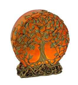 Zeckos - Glowing Tree of Life Plug-In Night Accent Light 6.25 inch - Orange