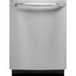 GE - 24" Top Hidden Control Tall Tub Built-In Dishwasher with Stainless Steel Tub - Stainless Steel - Larger Front