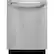 Front. GE - 24" Top Hidden Control Tall Tub Built-In Dishwasher with Stainless Steel Tub.