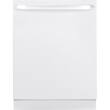 GE - 24" Top Hidden Control Tall Tub Built-In Dishwasher with Stainless Steel Tub - White - Larger Front