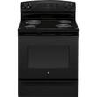 GE - 5 Cu. Ft. Self-Cleaning Freestanding Electric Range - Black on Black - Larger Front