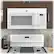 Alt View 14. GE - 1.6 Cu. Ft. Over-the-Range Microwave - White.
