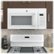 Alt View 14. GE - 1.6 Cu. Ft. Over-the-Range Microwave - White.