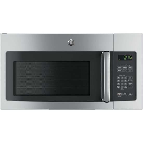 Front Zoom. GE - 1.6 Cu. Ft. Over-the-Range Microwave - Stainless steel.