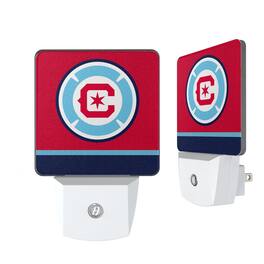 Keyscaper - Chicago Fire Stripe Design Nightlight 2-Pack - Multicolor