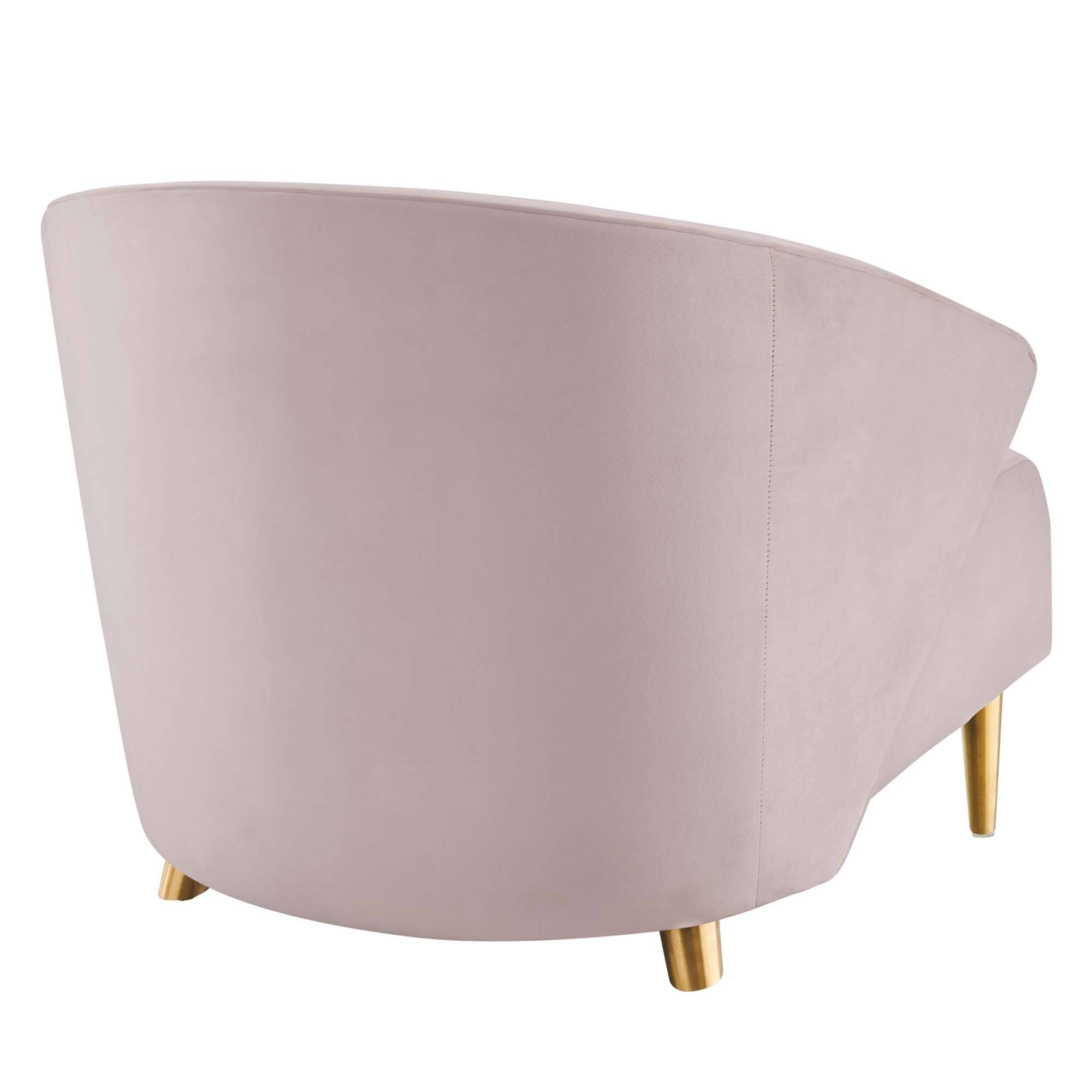 Alt View 2. Modway - Odyssey Performance Velvet Armchair by Modway - Pink.