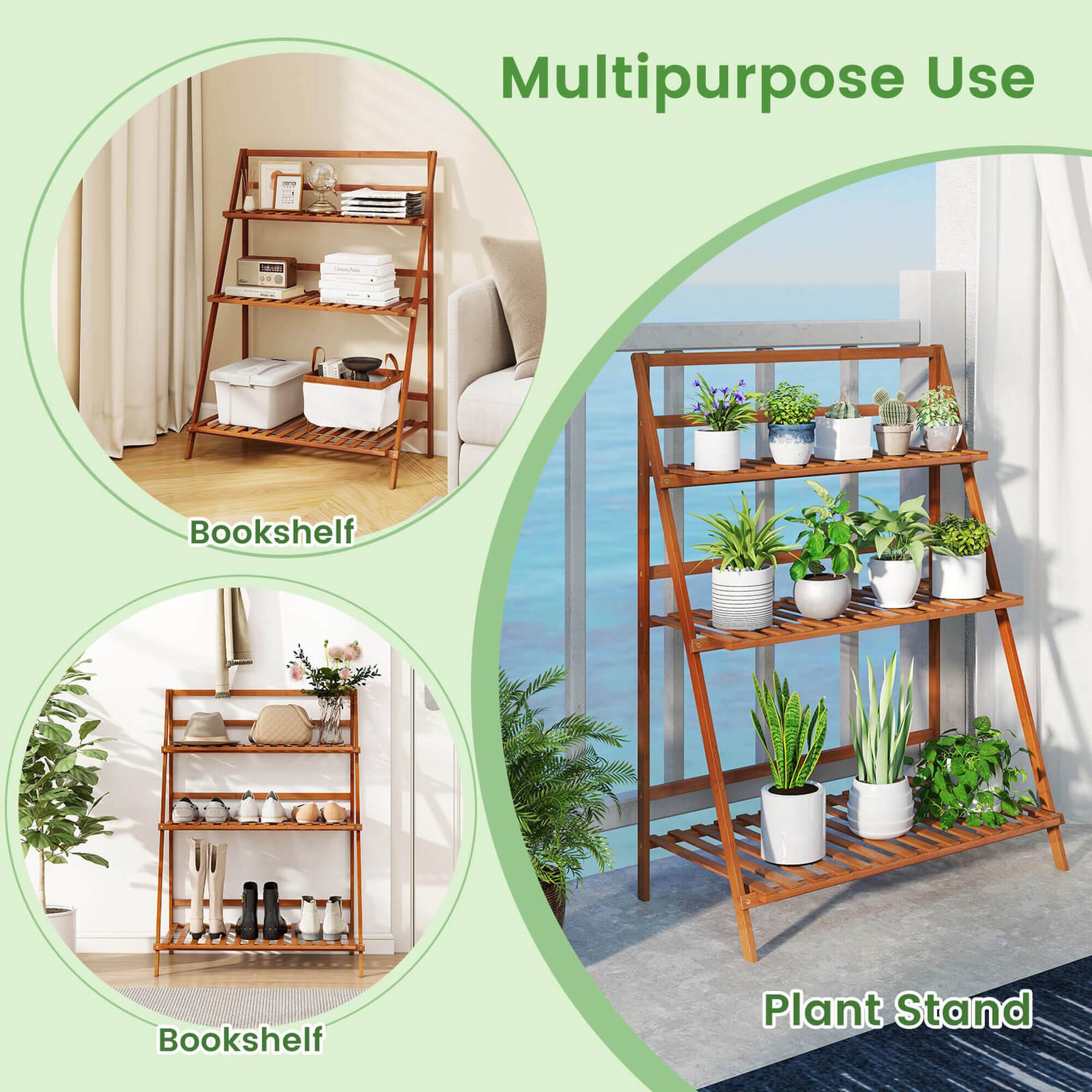 Multipurpose Use: Bookshelf, Plant Stand