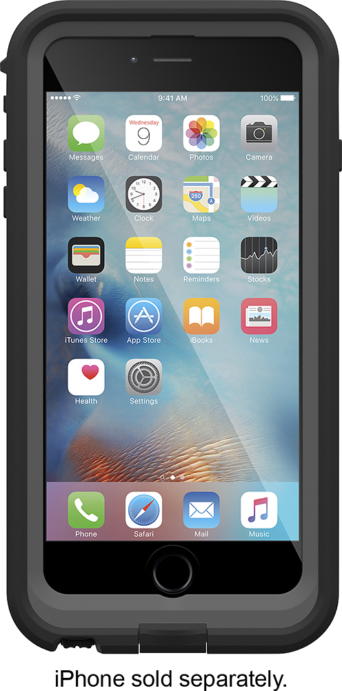 Best Buy: LifeProof FRE Power for iPhone 6 Plus/6s Plus case Blacktop ...
