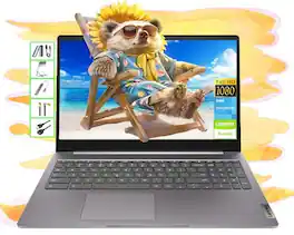 Lenovo - 15.6" FHD Chromebook with 4GB RAM and 64GB SSD