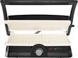 Oster - DuraCeramic 2-in-1 Electric Panini Maker/Grill - Charcoal - Angle