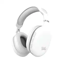 Tzumi - SoundPlay Foldable Wireless Headphones, Bluetooth Over-Ear Headset with Built-in Mic