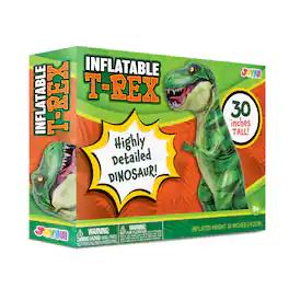 Joyfy - 30" T-Rex Dinosaur Inflatable, Giant Tyrannosaurus Rex Blow Up Toy for Birthday Party Decor & Gift - Green