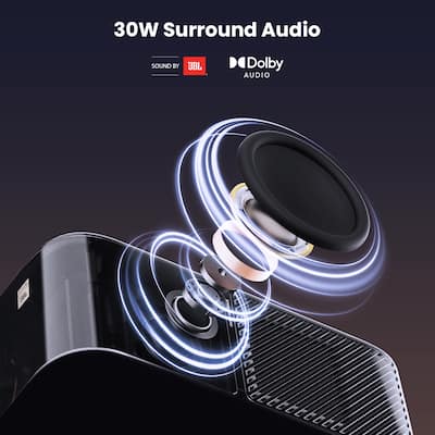 Yaber K3 Projector 990 ISO, 30W Speaker, JBL, Subwoofer, Dolby Yaber K3 Projector 990 ISO, 30W Speaker, JBL, Subwoofer, Dolby