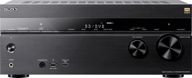 Sony STR-DN1070 7.2-Ch. Network-Ready 4K Ultra HD and 3D Pass-Through A/V Home Theater Receiver