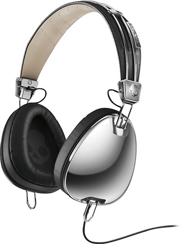  Skullcandy - Roc Nation Aviator Over-the-Ear Headphones - Chrome/Black