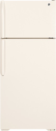  GE - 18.1 Cu. Ft. Top-Freezer Refrigerator - Bisque