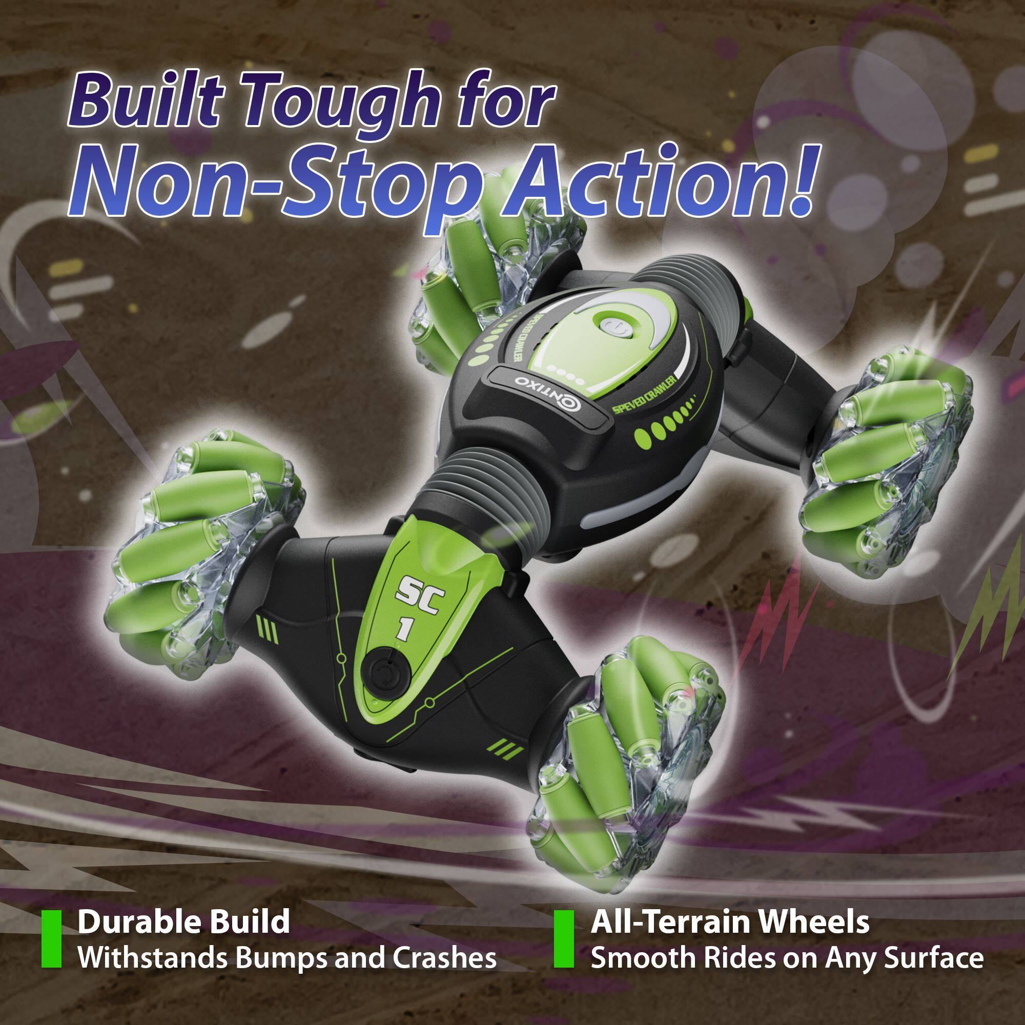 Built Tough for Non-Stop Action! KWS CONTIXO SPEVEBCRAWLER III SC 1 III Durable Build Withstands Bumps and Crashes All-Terrain Wheels Smooth Rides on Any Surface

- Durable Build: Withstands Bumps and Crashes
- All-Terrain Wheels: Smooth Rides on Any Surface