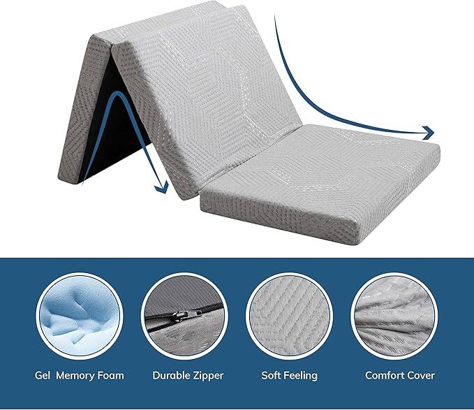 Gel Memory Foam  
Durable Zipper  
Soft Feeling  
Comfort Cover