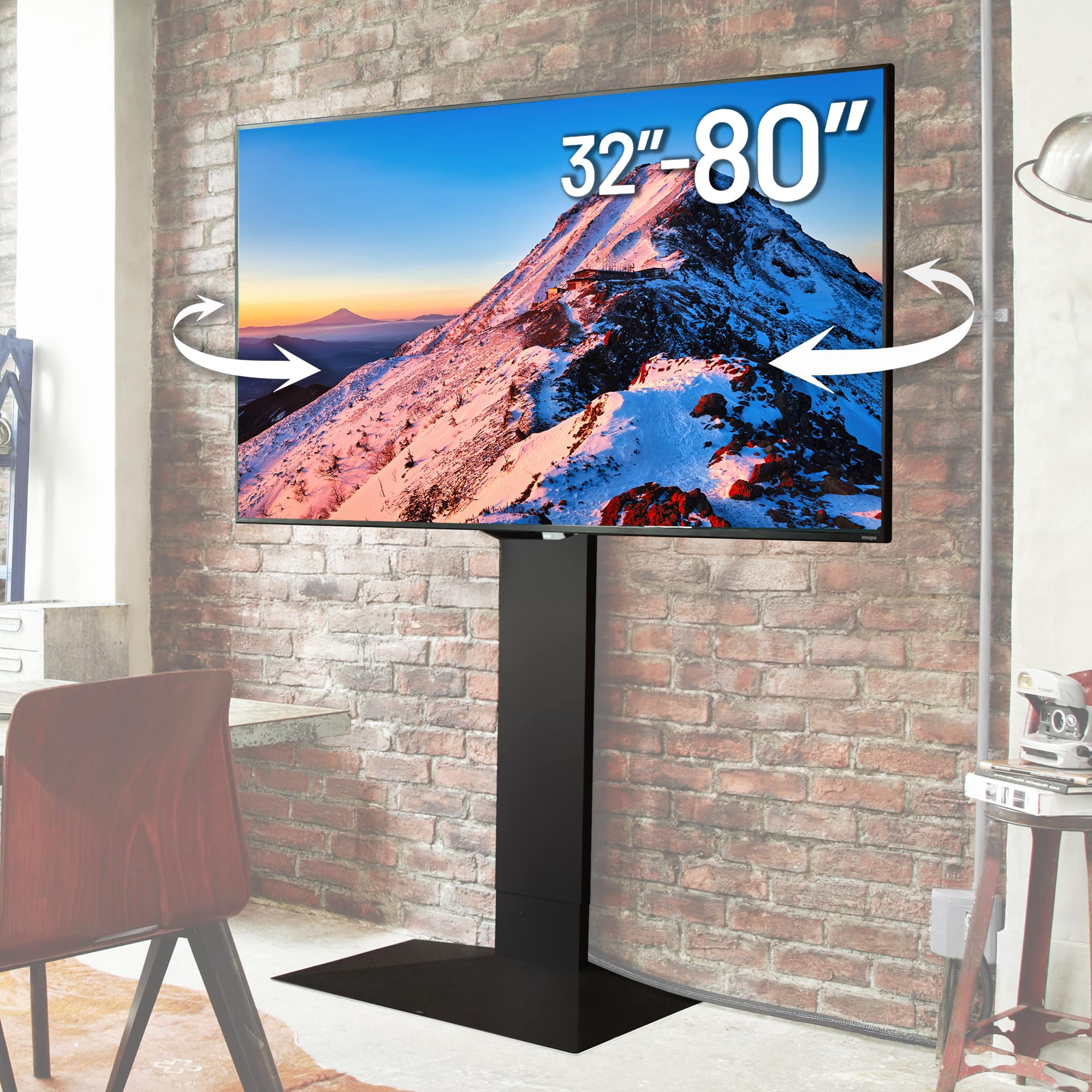 WALL V3 SW High Type – Sleek Shallow Floor TV Stand for Extra