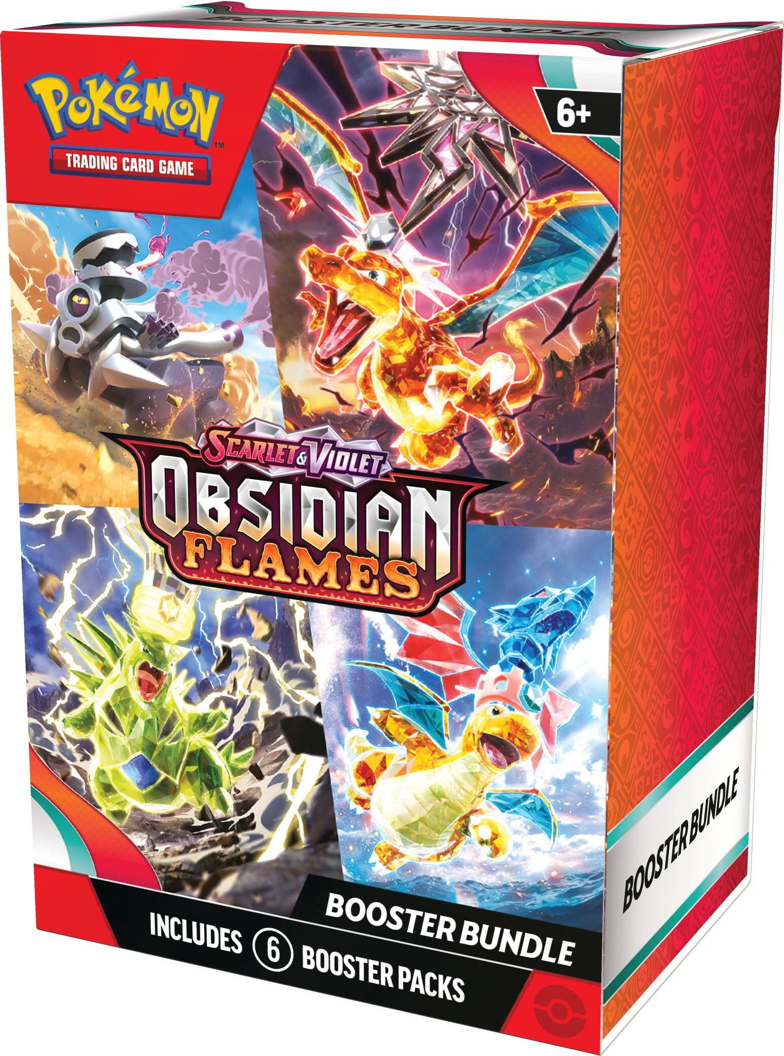 Pokémon™ Trading Card Game 6+ Scarlet & Violet & Obsidian Flames Booster Bundle Includes 6 Booster Packs