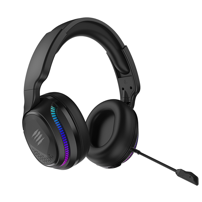 Mad Catz - P.I.L.O.T. PRO Dual Wireless RGB Headset - Crystal-Clear Audio & Detachable Mic - Black