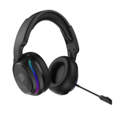 Front. Mad Catz - Mad Catz -P.I.L.O.T. PRO Dual Wireless RGB Headset - Crystal-Clear Audio & Detachable Mic - Black - BLACK.